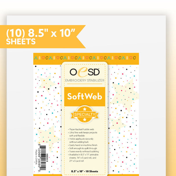 Soft Web - Fusible Web - 8 1/2" x 10" sheets - set of 10