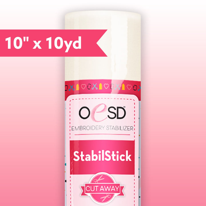 StabilStick - Cut Away Stabilizer - 10" x 10 yards