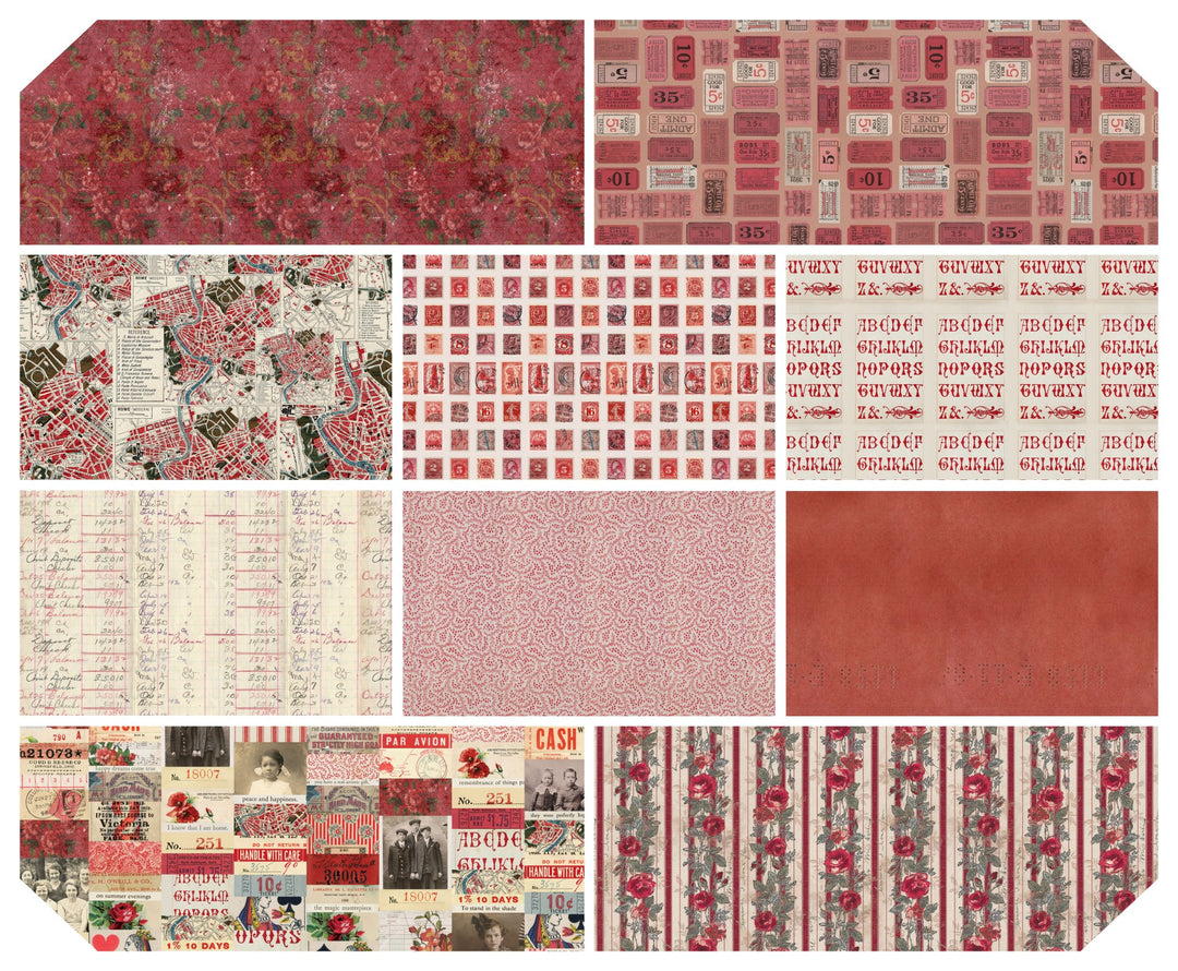 Tim Holtz - Eclectic Elements Palette - 1/2 yard bundle