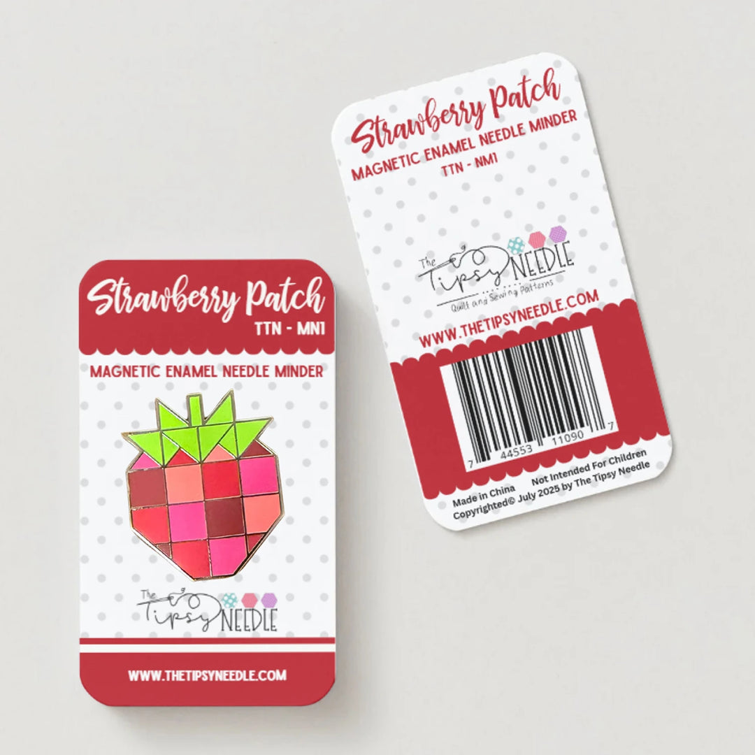 Strawberry Patch Enamel Needle Minder