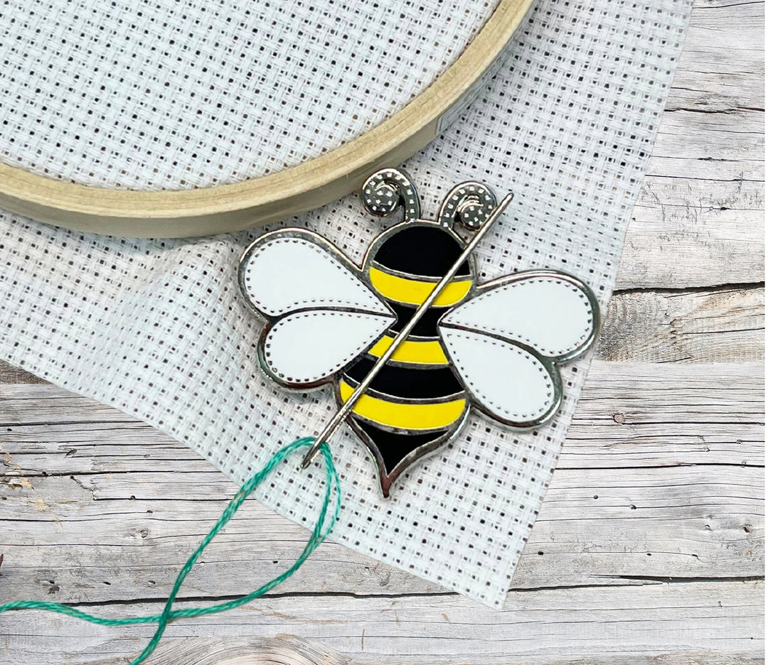 Bee Mine Enamel Needle Minder