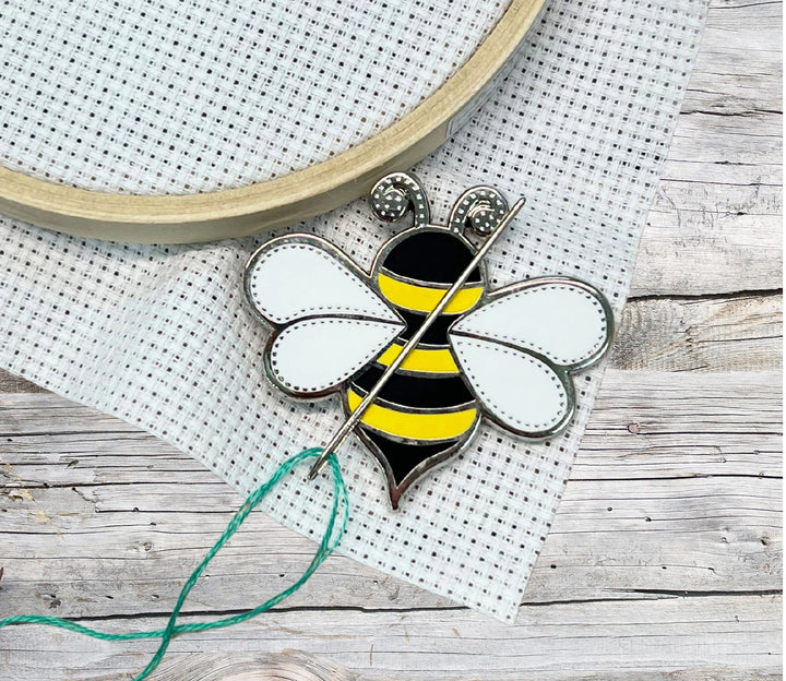Bee Mine Enamel Needle Minder