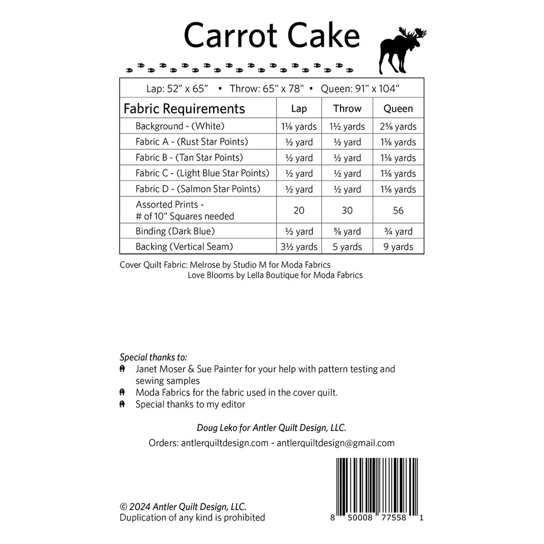 Carrot Cake - Quilt Pattern
