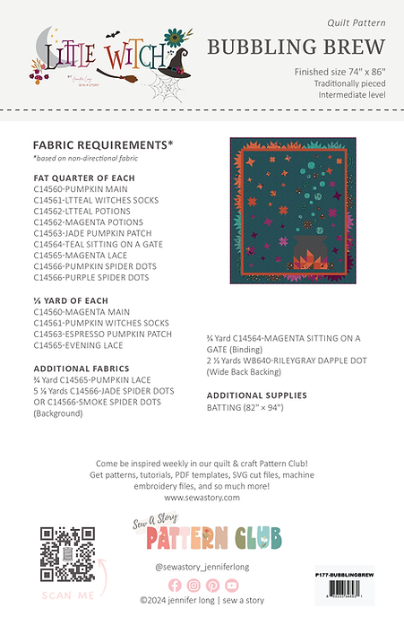 Bubbling Brew - Quilt Pattern