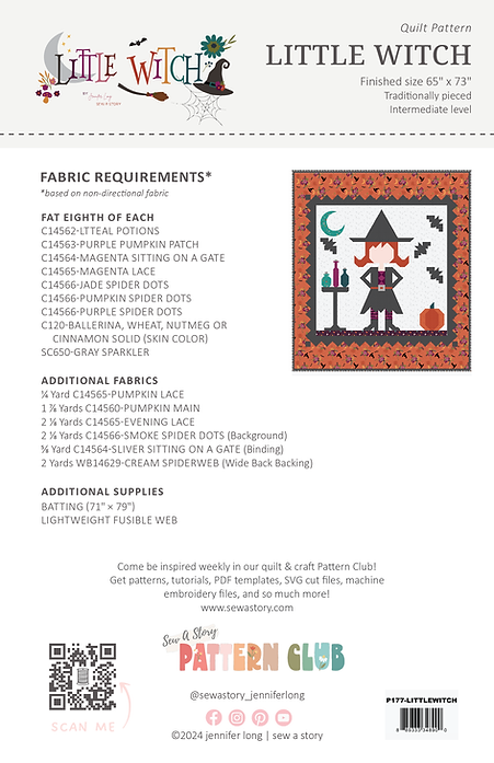 Little Witch - Quilt Pattern