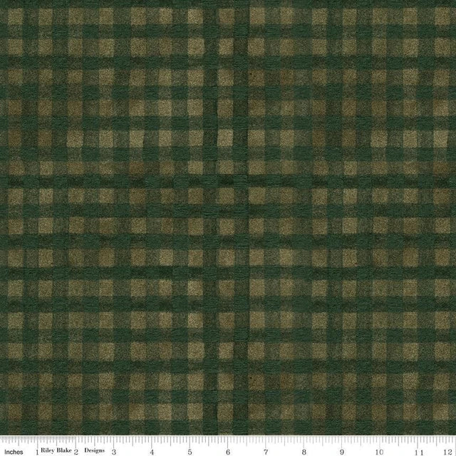Northern Christmas - Buffalo Check, Green - C17835-GREEN