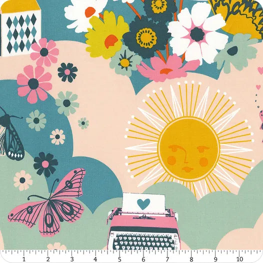 Best Day Ever - Floral Sunshine, Teal - RS0103-14