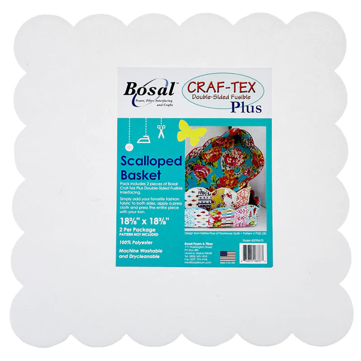Scalloped Basket Pattern & Pre-cut Bosal Craf-Tex Set