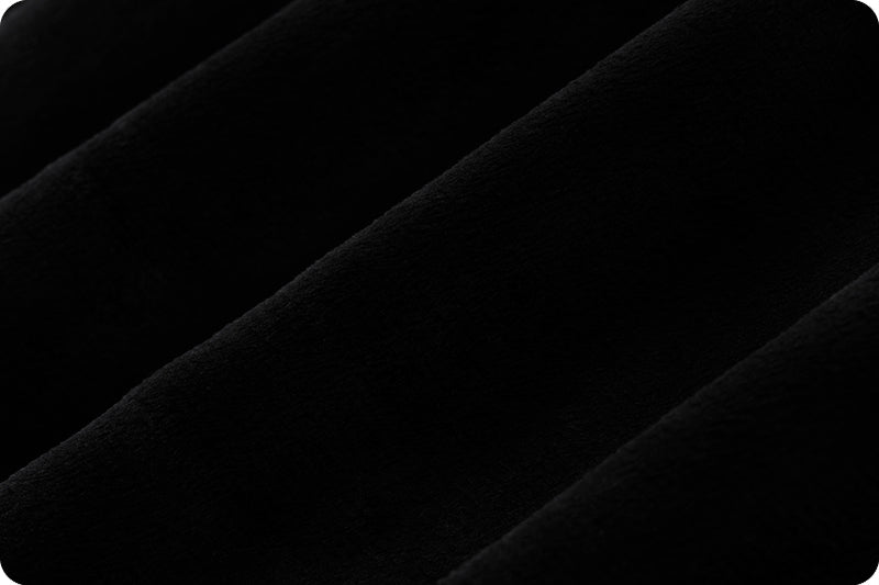 Classic Solid Cuddle - C390, Black - 3yd cut