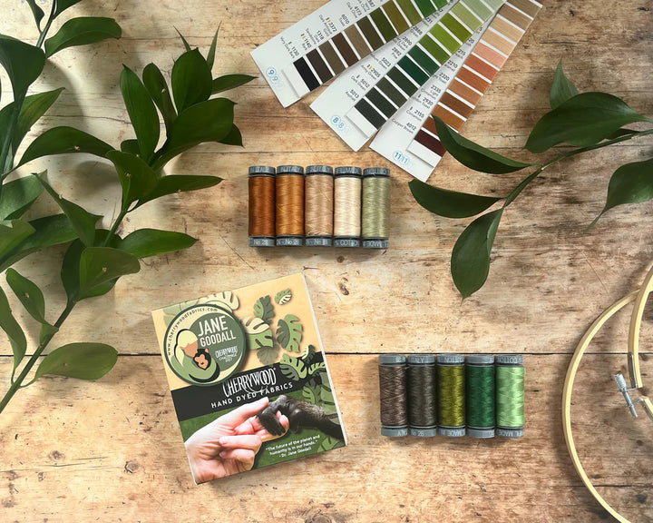 PREORDER Jane Goodall Cherrywood Challenge 2027 Aurifil Thread Box