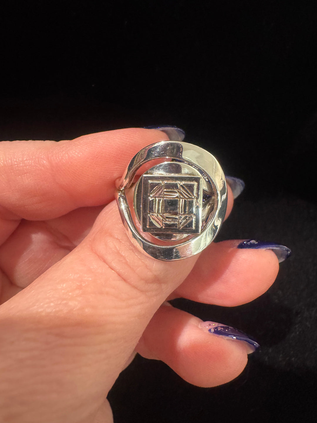 Churn Dash Ring - Silver