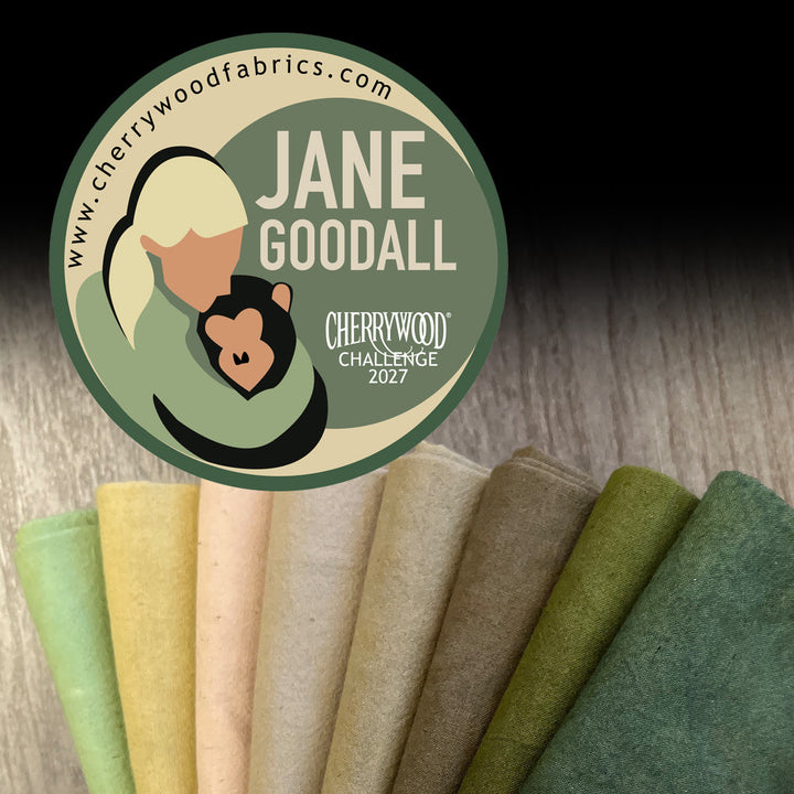 PREORDER  Jane Goodall Cherrywood Challenge 2027 Fabric Bundle - 8 Fat Quarters