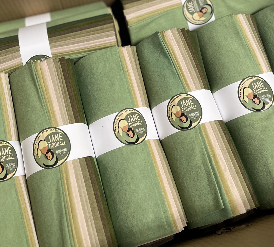 PREORDER  Jane Goodall Cherrywood Challenge 2027 Fabric Bundle - 8 Fat Quarters