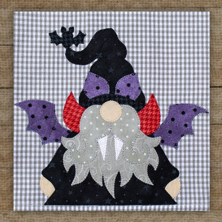 Dracula Gnome pack with precut fused applique pieces