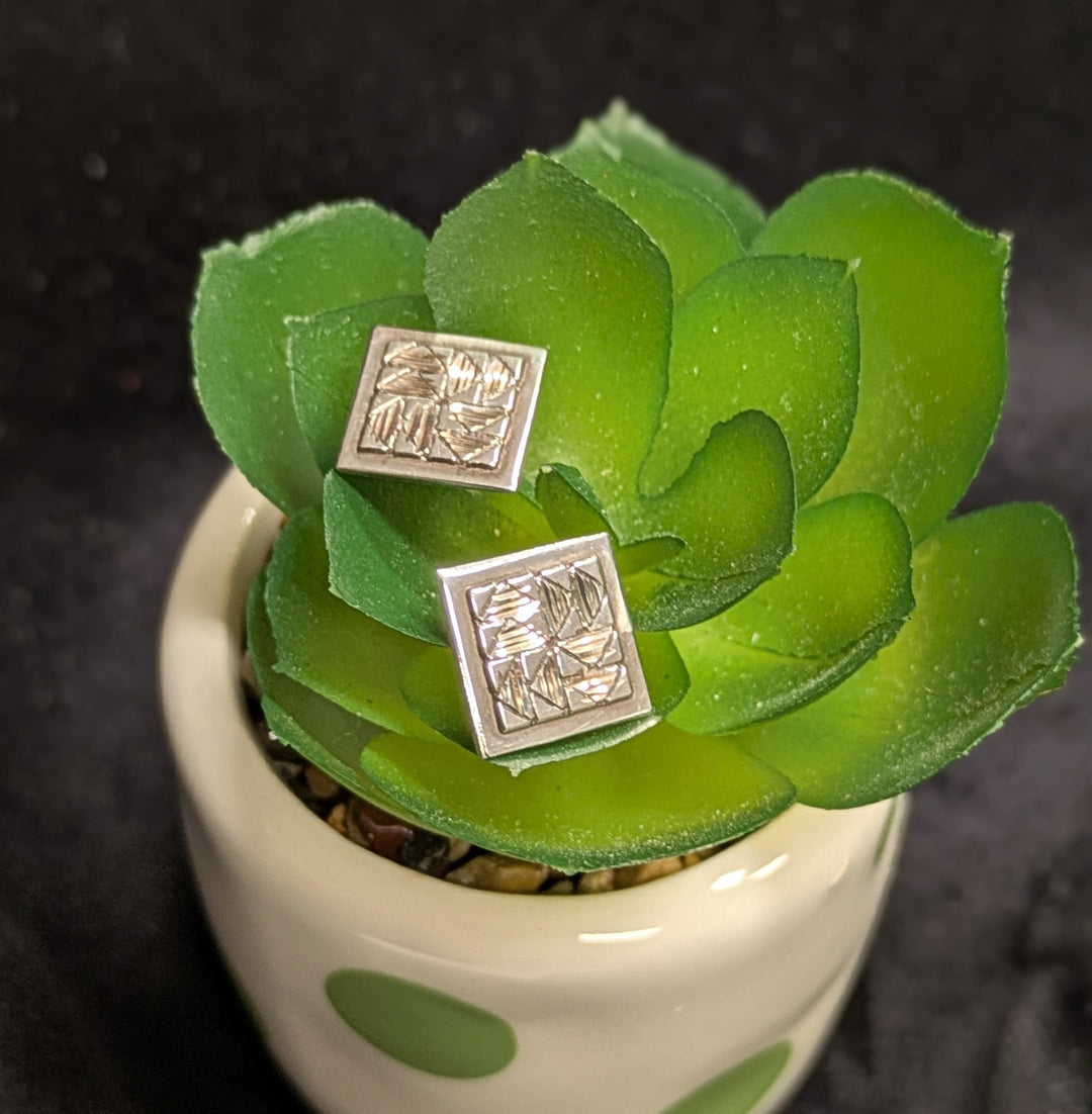 Dutchman's Puzzle Earrings - Silver