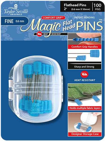 Magic Pins - Flat Head Extra Fine (.6mm) 2" Long