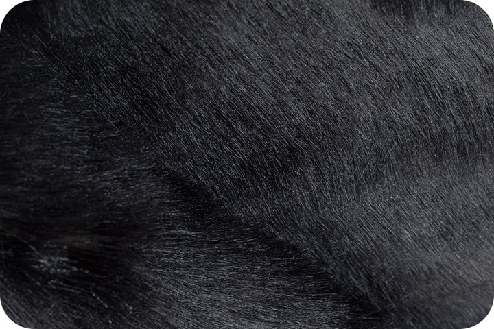 Fun Fur Cuts - Grizzly Black - Short Pile -  9" x 12"