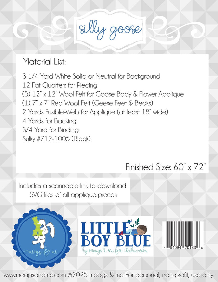 Silly Goose - Quilt Pattern