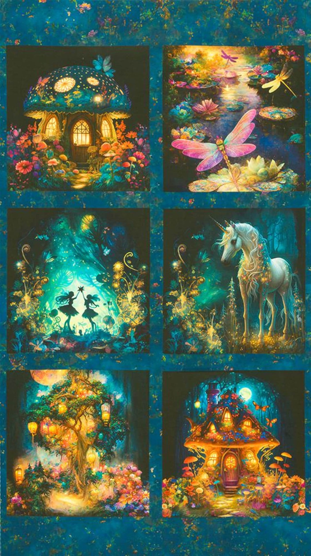 Panel 480 - Night Fable Fairytale Block Panel