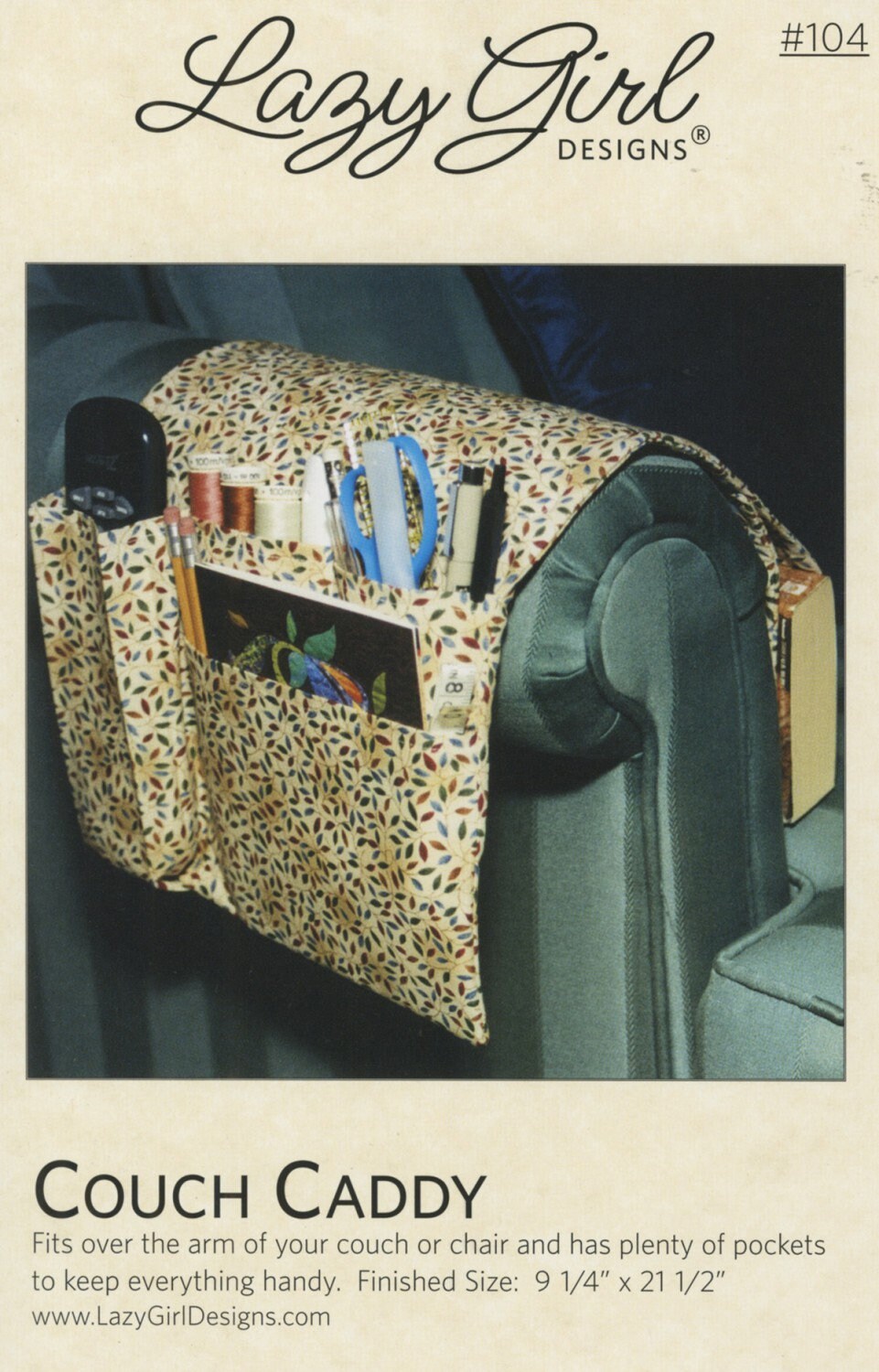 Couch Caddy Pattern – Mended Hearts Quilting & Boutique