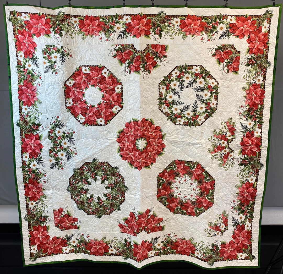 Finished Quilt - Poinsetta