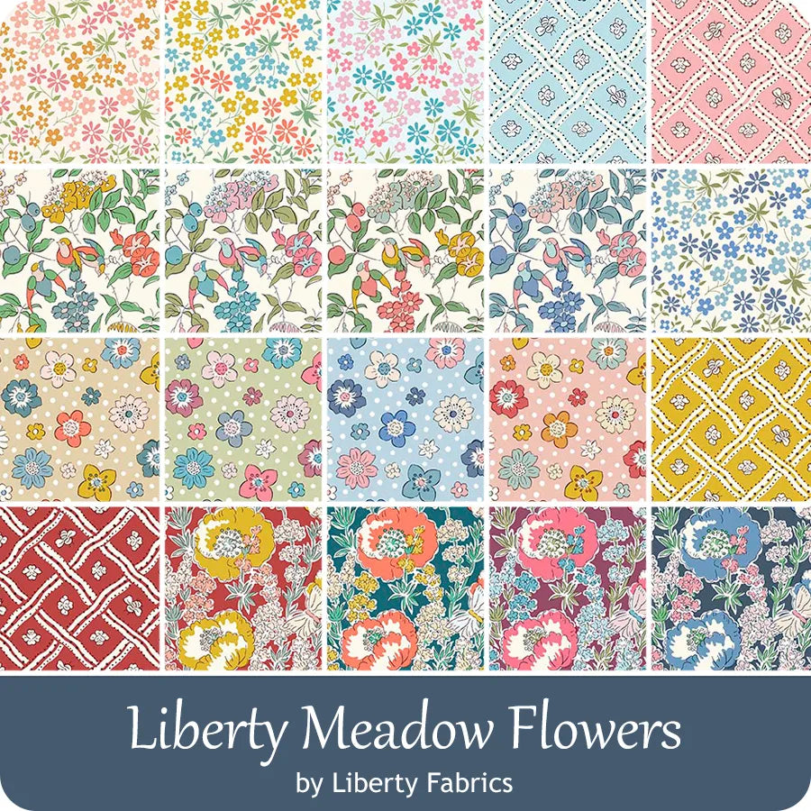Liberty Fabrics Charm Pack - Meadow Flowers - 42 5" squares
