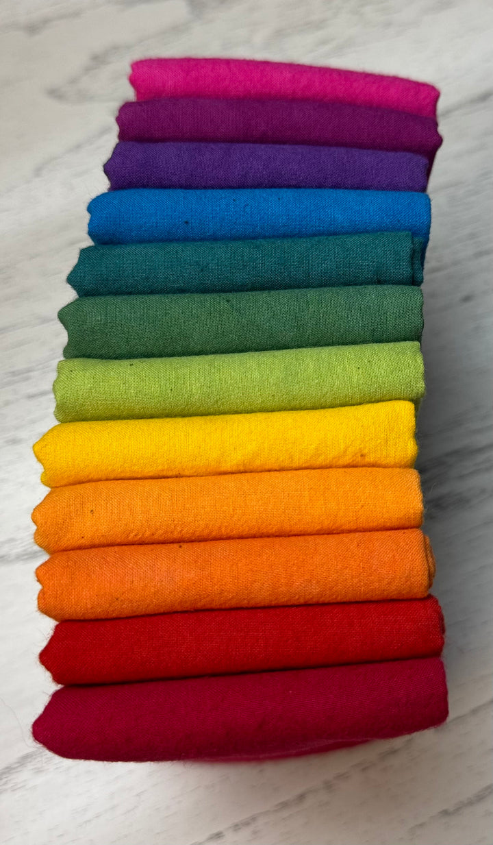 Cherrywood Fat Quarter Bundle - Medium Color Wheel - set of 12