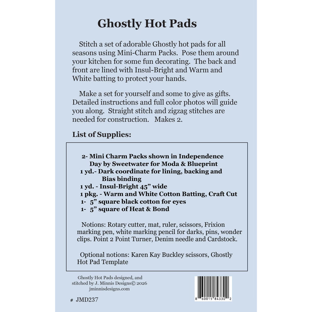 Ghostly Hot Pads - Pattern