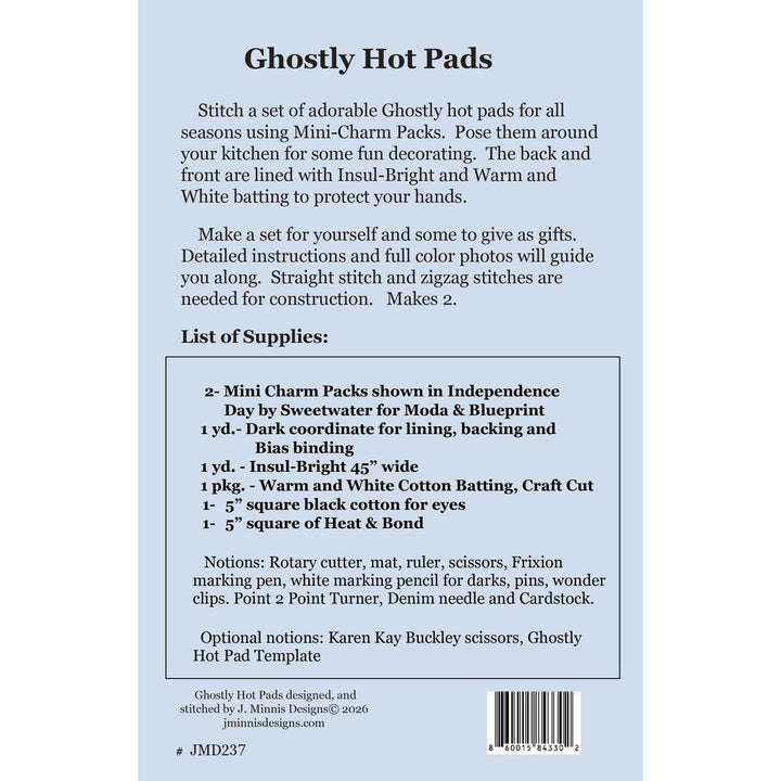 Ghostly Hot Pads - Pattern