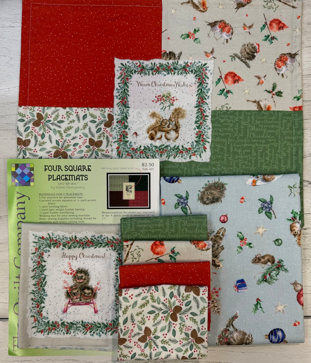 Kit 1225 - Four Square Placemats - Christmas
