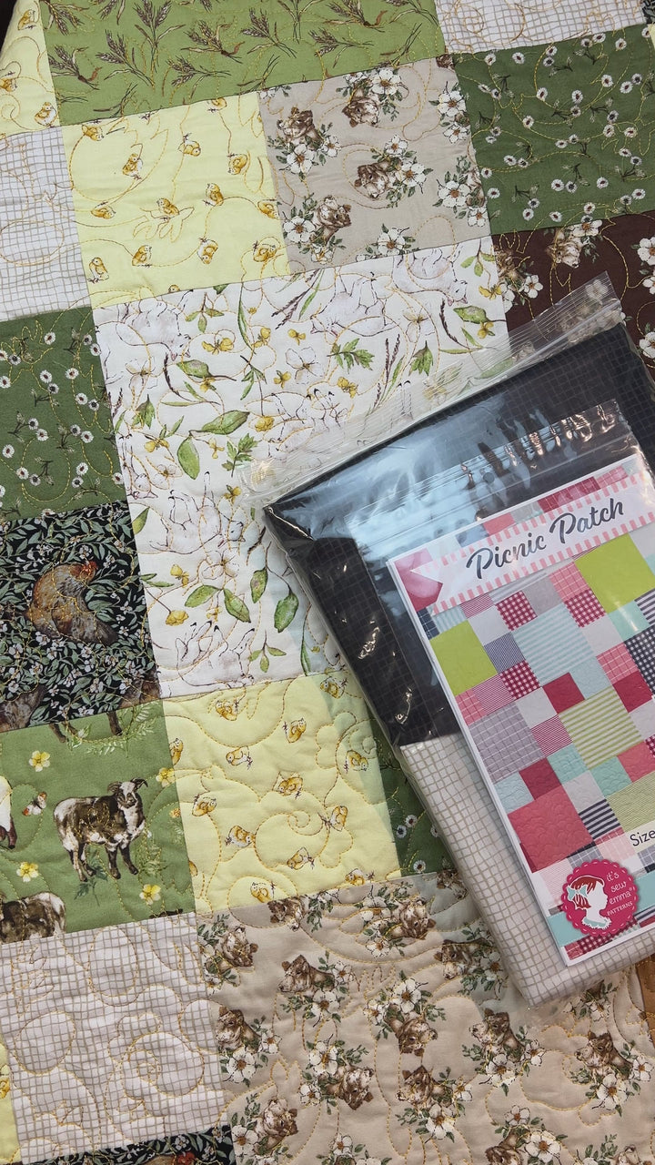 Kit 1236 - Countryside Picnic Patch Quilt