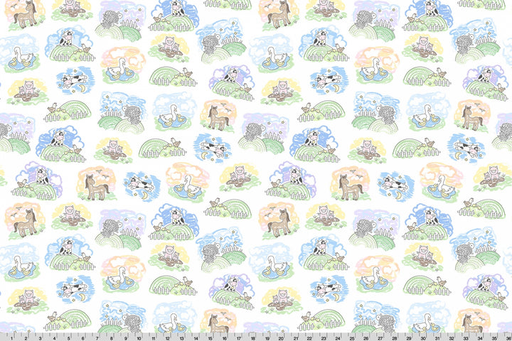 Quilting Cuddle - Goodnight Farm Lil Pastures, Pastel