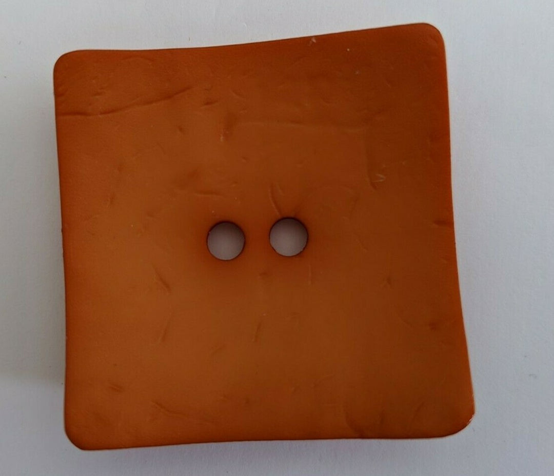 Dill Button 60mm Square - Rust 410176