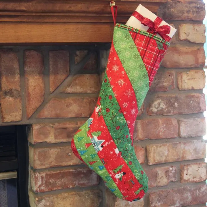 Quilt As You Go Stripes Stocking - June Tailor