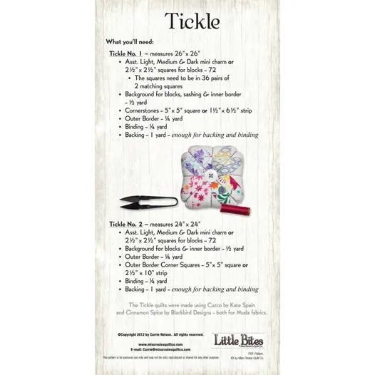 Tickle - Little Bites - Little Quilt from 2 1/2"  Squares