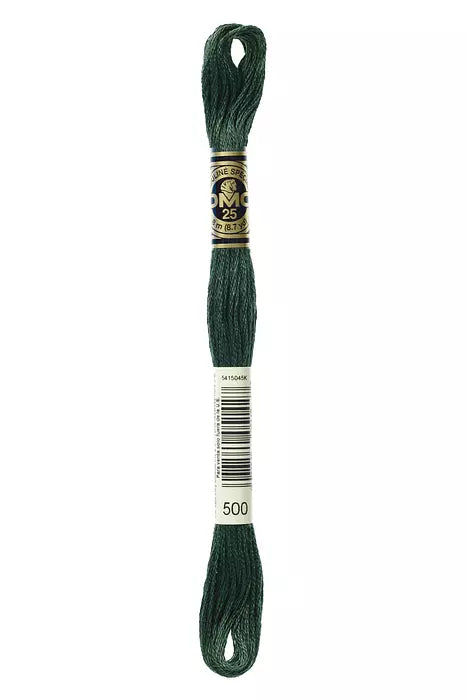 DMC 6 Strand Embroidery Floss - 500 Ivy
