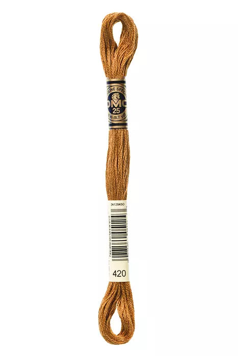 DMC 6 Strand Embroidery Floss - 420 Hazelnut