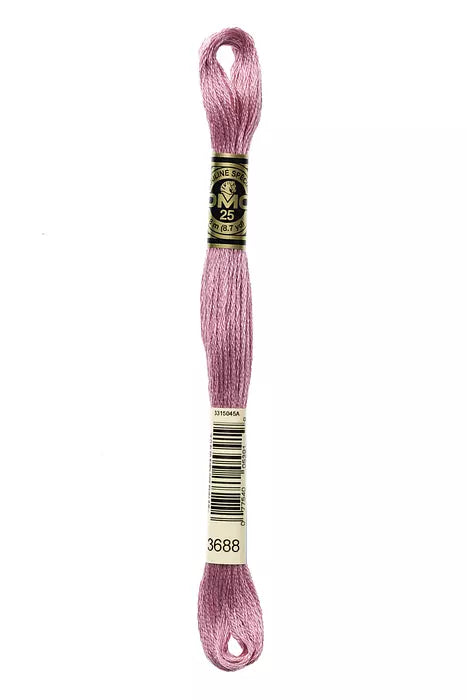 DMC 6 Strand Embroidery Floss - 3688 Pink Lupine