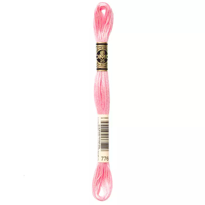 DMC 6 Strand Embroidery Floss - 776 Medium Pink