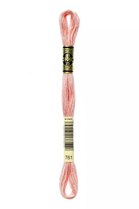 DMC 6 Strand Embroidery Floss - 761 Rose Dawn
