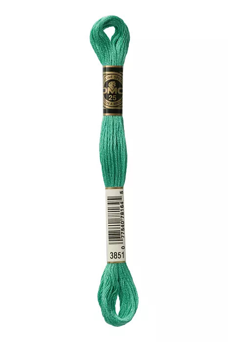 DMC 6 Strand Embroidery Floss - 3851 Emerald Shard