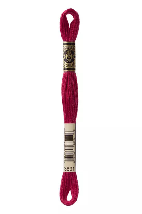 DMC 6 Strand Embroidery Floss - 3831 Wild Strawberry
