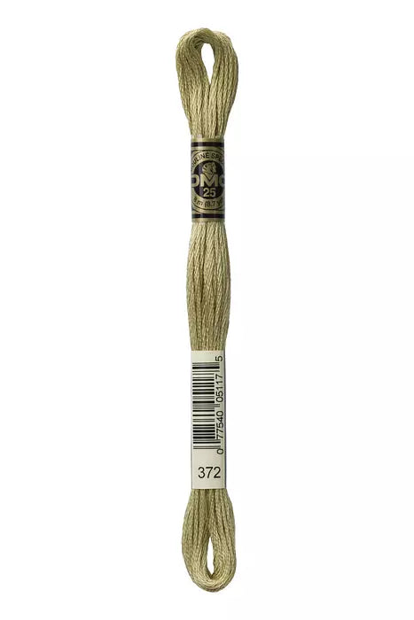 DMC 6 Strand Embroidery Floss - 372 Cardamom Green
