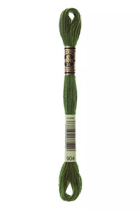 DMC 6 Strand Embroidery Floss - 904 Kale