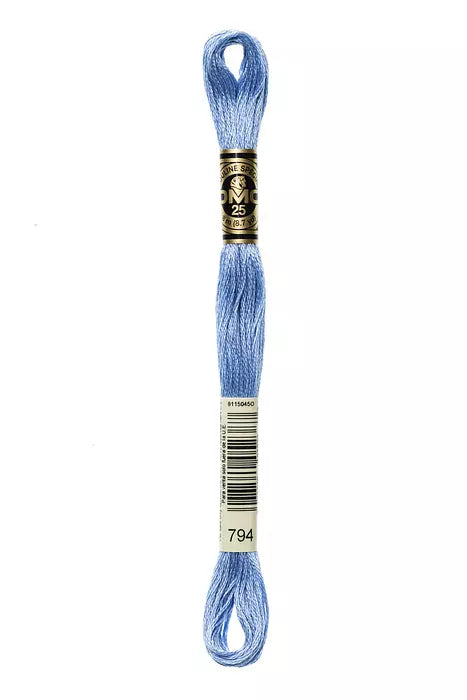 DMC 6 Strand Embroidery Floss - 794 Baby Blue