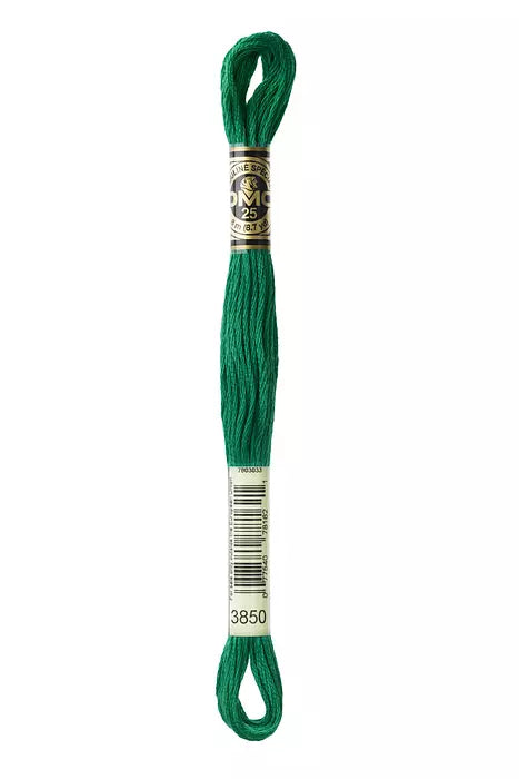 DMC 6 Strand Embroidery Floss - 3850 Emerald