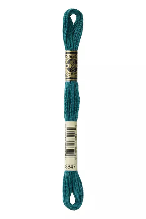 DMC 6 Strand Embroidery Floss - 3847 Chinese Green