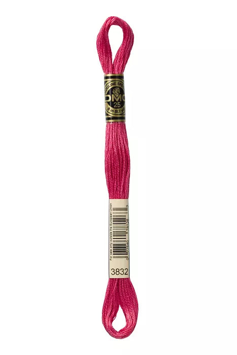 DMC 6 Strand Embroidery Floss - 3832 Strawberry