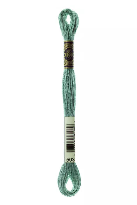 DMC 6 Strand Embroidery Floss - 503 Thyme Green
