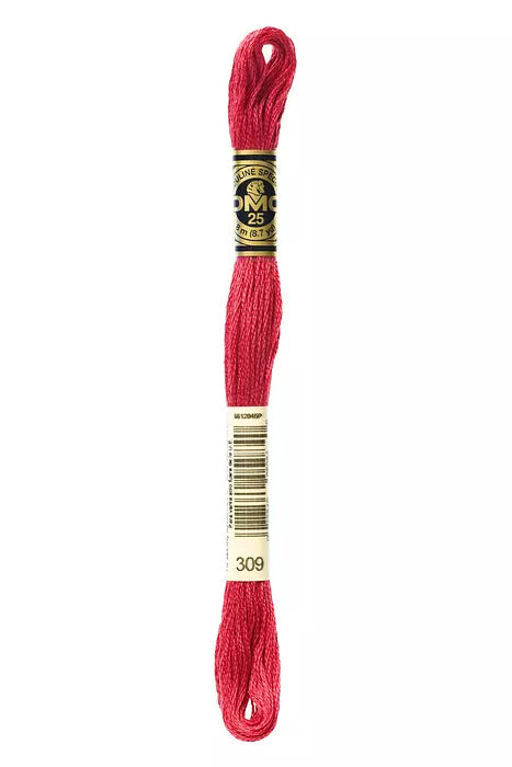 DMC 6 Strand Embroidery Floss - 309 Crushed Raspberry